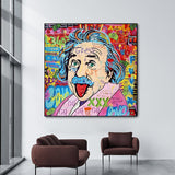 Famous Scientist Einstein Canvas Wall Art