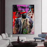 Célèbre chanteur Biggie Smalls Poster Art mural sur toile