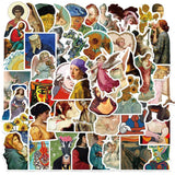 World Artist Famous Paintings Stickers Pack | Famous Bundle Stickers | Waterproof Bundle Stickers