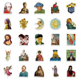 World Artist Famous Paintings Stickers Pack | Famous Bundle Stickers | Waterproof Bundle Stickers