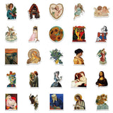 World Artist Famous Paintings Stickers Pack | Famous Bundle Stickers | Waterproof Bundle Stickers