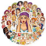 Fashion Girl Popular Stickers Pack | Famous Bundle Stickers | Waterproof Bundle Stickers
