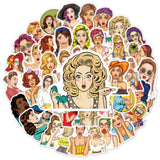 Fashion Girl Popular Stickers Pack | Famous Bundle Stickers | Waterproof Bundle Stickers