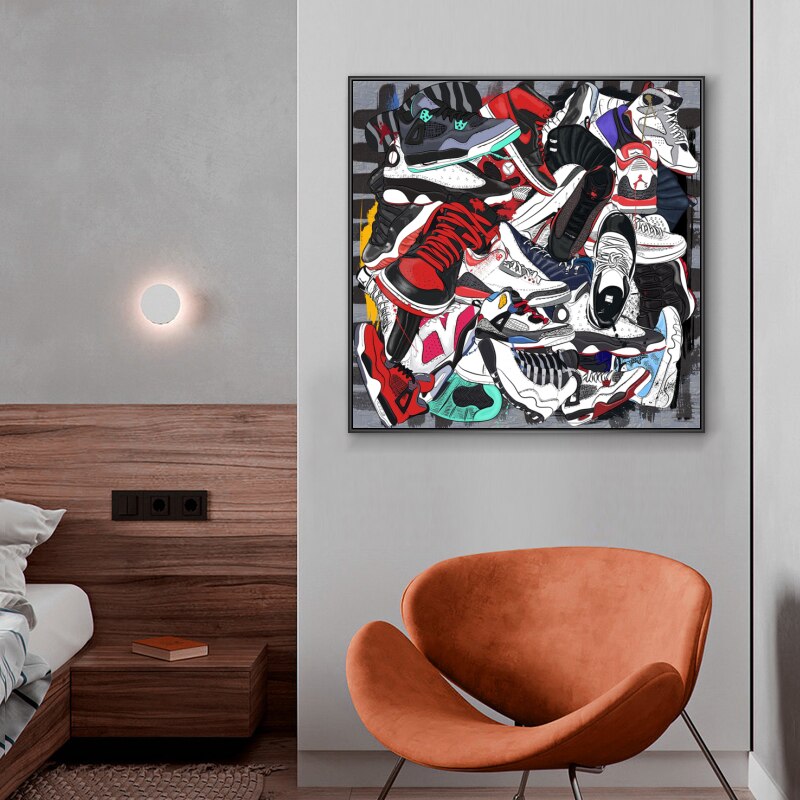 Fashion Sneaker Canvas Wall Art