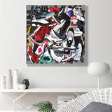 Mode-Sneaker-Leinwand-Wandkunst