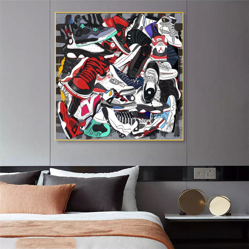 Fashion Sneaker Canvas Wall Art