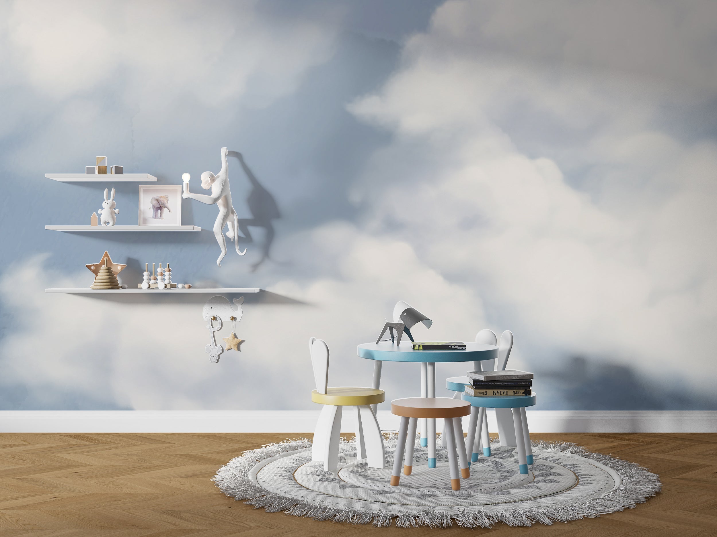 Feel the Clouds Wallpaper Mural - Experience Serenity