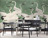 Papier Peint Fresque Flamant Rose - Design Vibrant et Accrocheur