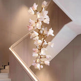 Floral Bunch Staircase Chandelier Lighting