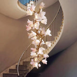 Floral Bunch Staircase Chandelier Lighting