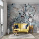 Papier Peint Mural Floral - Thème Rétro Tropical