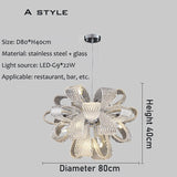 Blumen-Kristall-LED-Beleuchtung – Kristall-Kronleuchter