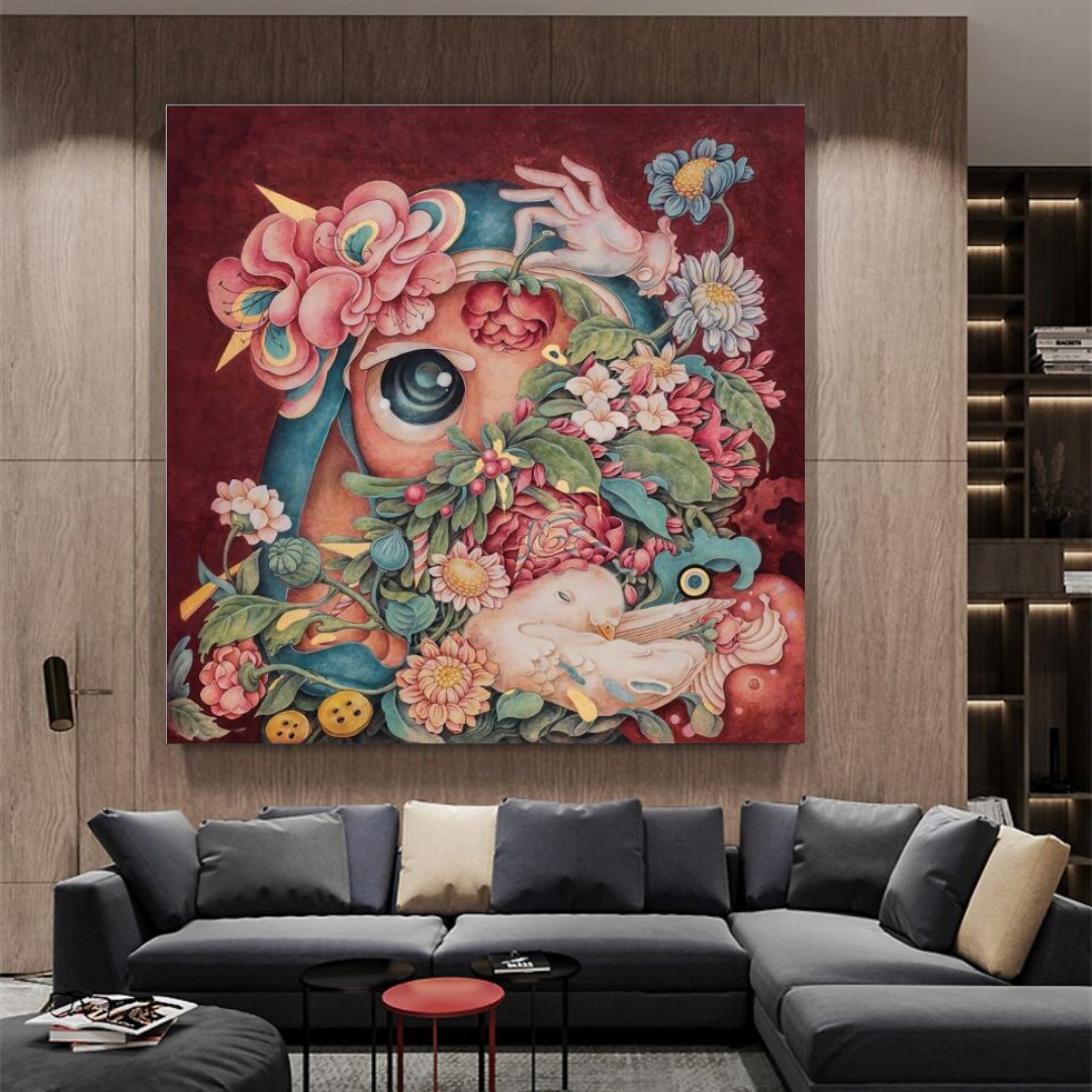 Flowery Canvas Wall Art