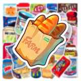 Food Drink Milk Packaging Stickers Pack | Famous Bundle Stickers | Waterproof Bundle Stickers