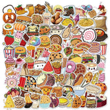 Food Stickers Pack | Famous Bundle Stickers | Waterproof Bundle Stickers