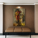 Décoration murale sur toile Ronaldo et Messi des stars du football 