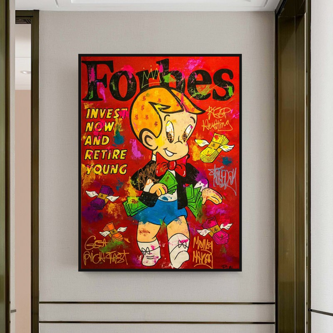 Forbes Richie Invest it all: Alec Monopoly Canvas Wall Art