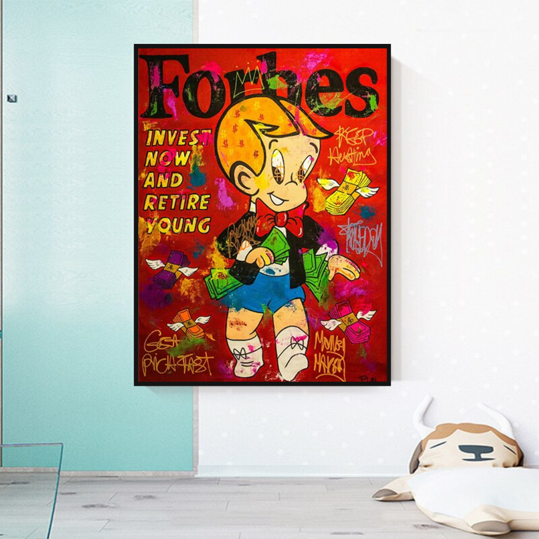 Forbes Richie Invest it all: Alec Monopoly Canvas Wall Art