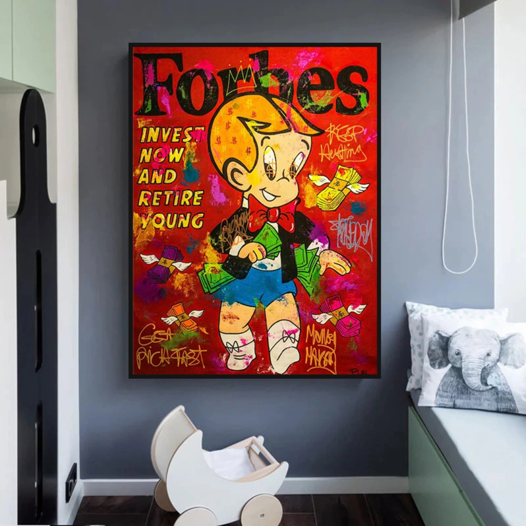 Forbes Richie Invest it all: Alec Monopoly Canvas Wall Art