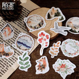 46 pcs/box Forest animals plants Decorative Stickers Scrapbooking diy Stick Label Diary Stationery Album Journal Sticker