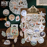 46 pcs/box Forest animals plants Decorative Stickers Scrapbooking diy Stick Label Diary Stationery Album Journal Sticker