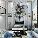 Foyer-Luster-Glaskugel-Kronleuchter – exquisite Beleuchtung