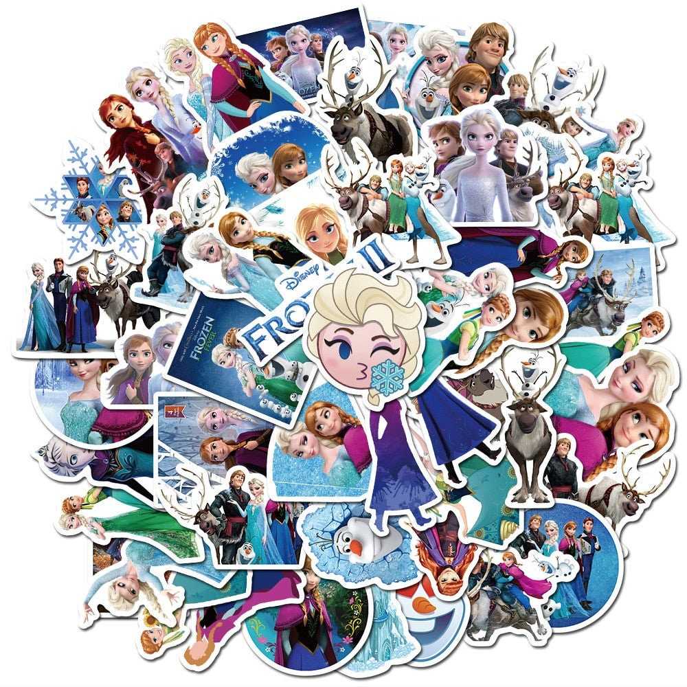 Disney Movie Frozen Stickers Pack | Famous Bundle Stickers | Waterproof Bundle Stickers