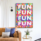 Fun Colourful Canvas Wall Art