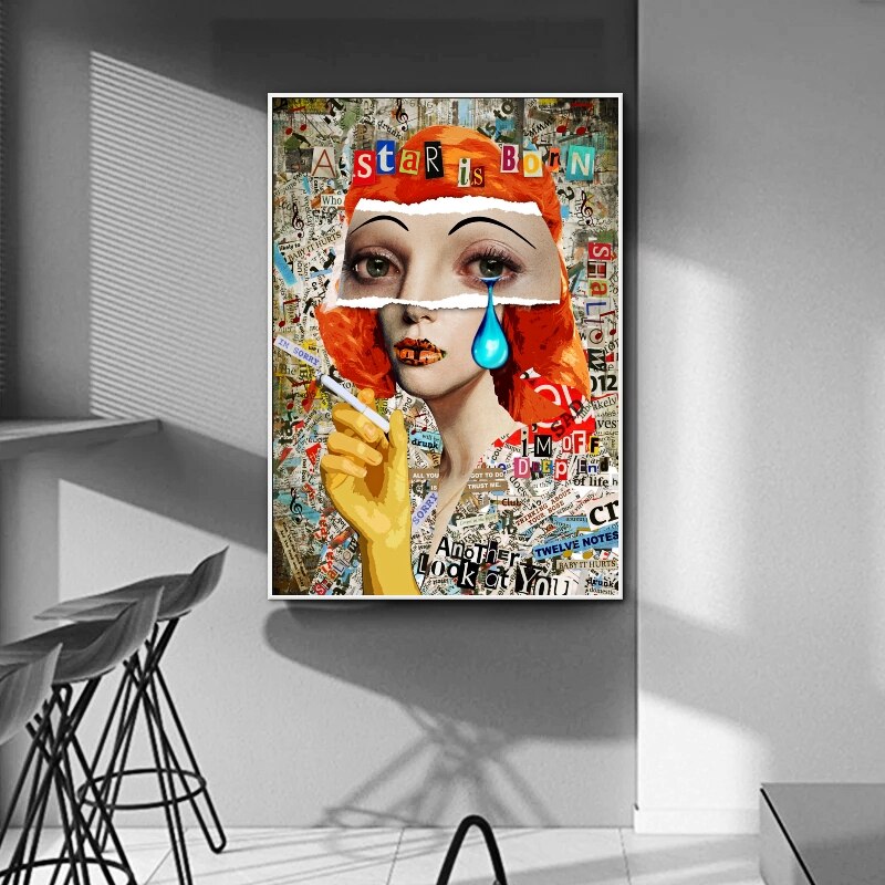 Funny Art A Star is Born Canvas Wall Art