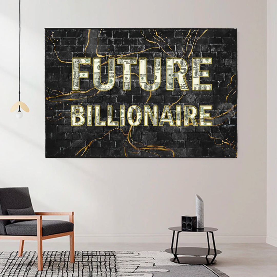 Future Billionaire Canvas Wall Art