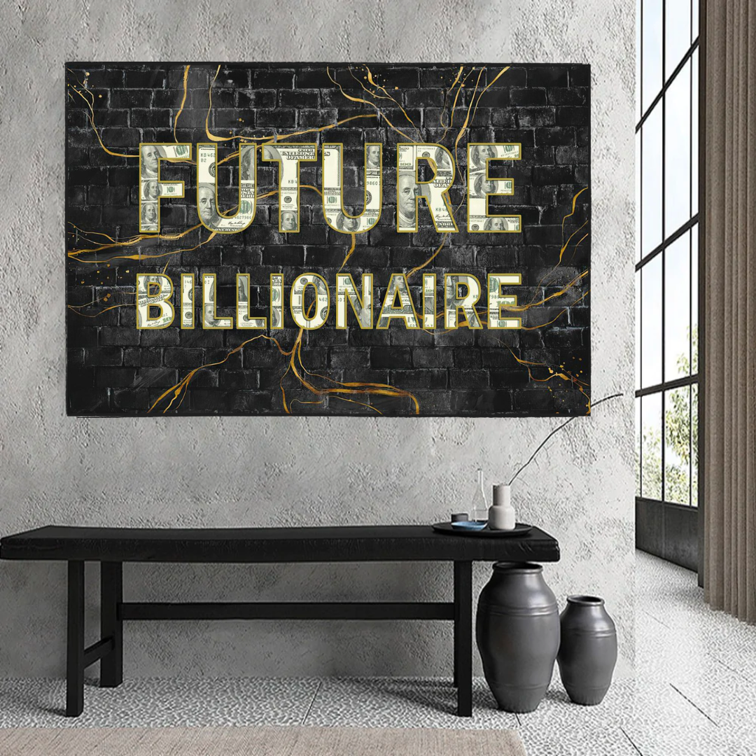 Future Billionaire Canvas Wall Art