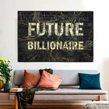 Tableau sur toile futur milliardaire