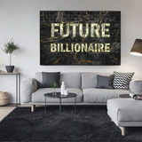 Tableau sur toile futur milliardaire