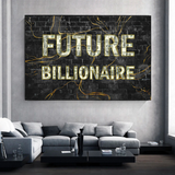 Future Billionaire Canvas Wall Art