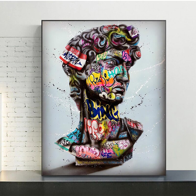 Gaffiti Art Of David Canvas Wall Art