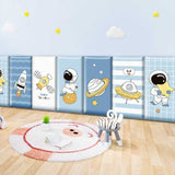 3D Space Astronaut Anti-collision Self Adhesive Waterproof Wall Stickers