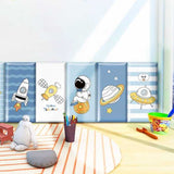 3D Space Astronaut Anti-collision Self Adhesive Waterproof Wall Stickers