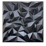 Geometric Diamond Carved Design 3D Wall Panel 50x50cm