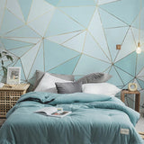 Geometric Golden Lines Wallpaper for Home Wall Decor