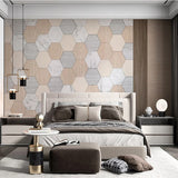 Geometric Hexagon Wallpaper for Home Wall Decor