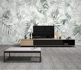 Geometric Leafs Design - Tropical Wallpaper Murals