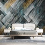 Geometric Lines Wallpaper for Home Wall Decor