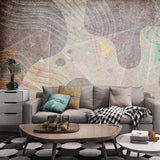 Geometric Shapes Wallpaper for Home Wall Decor