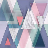 Geometric Triangle Wallpaper for Home Wall Decor