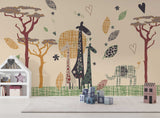 Giraffe Wallpaper Mural: Vibrant & Striking Art for Walls