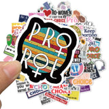 Women Pro-Choice Sticker Stickers Pack | Famous Bundle Stickers | Waterproof Bundle Stickers