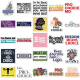 Women Pro-Choice Sticker Stickers Pack | Famous Bundle Stickers | Waterproof Bundle Stickers