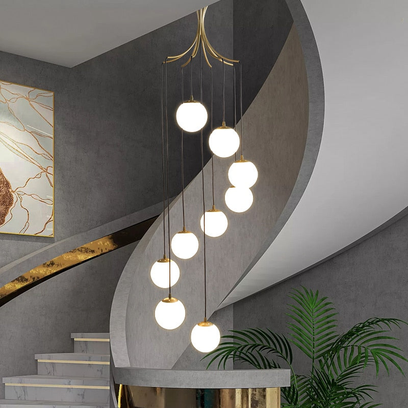 Glass Ball Pendant Chandelier: Elegant Lighting Fixture