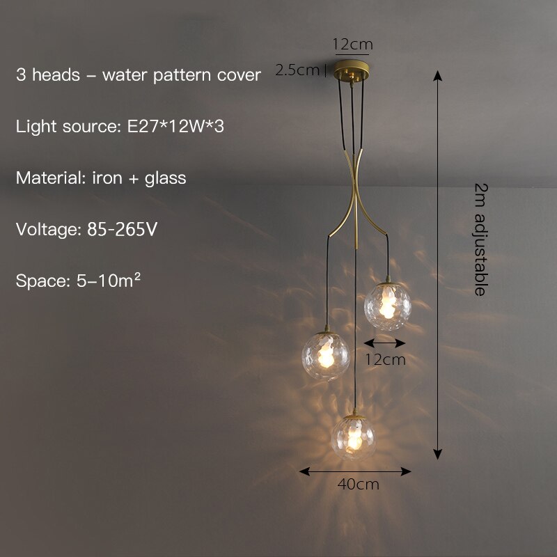 Glass Ball Pendant Chandelier: Elegant Lighting Fixture