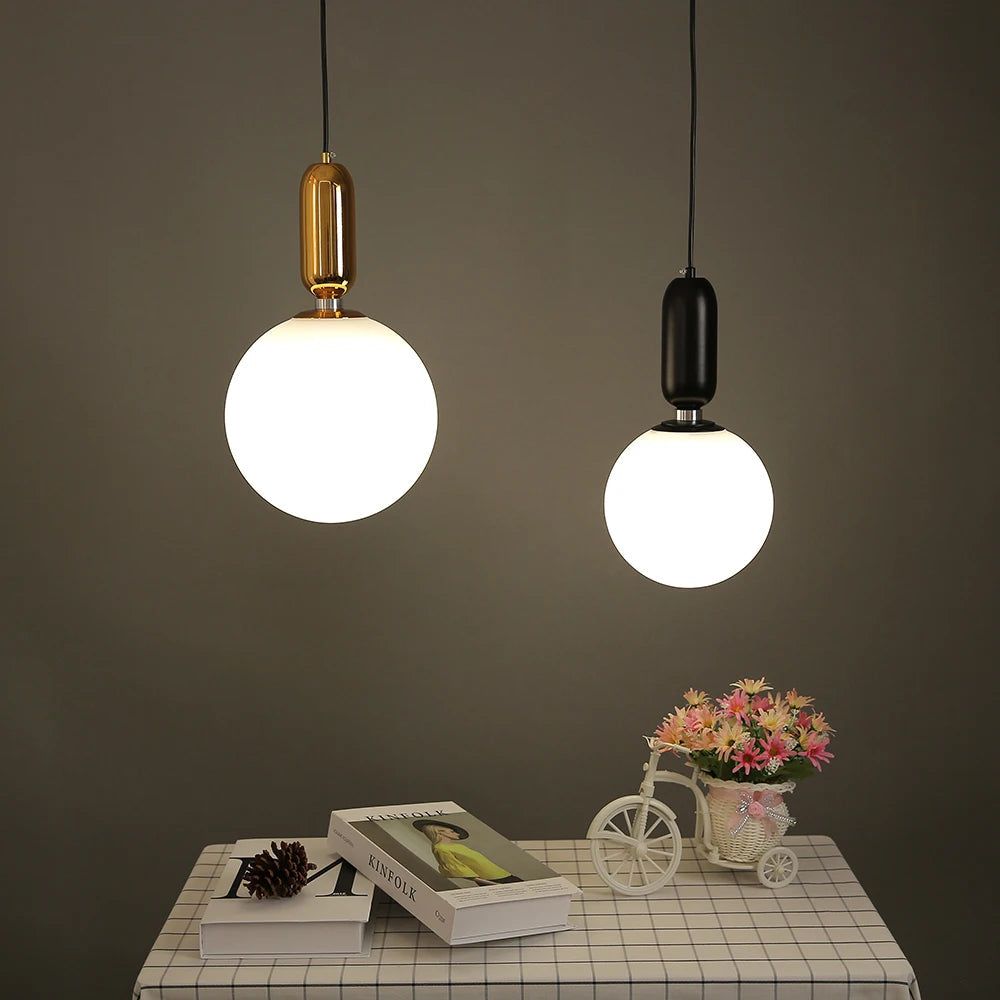 Glass Ball Pendant Light - Illuminate Your Space with Elegance